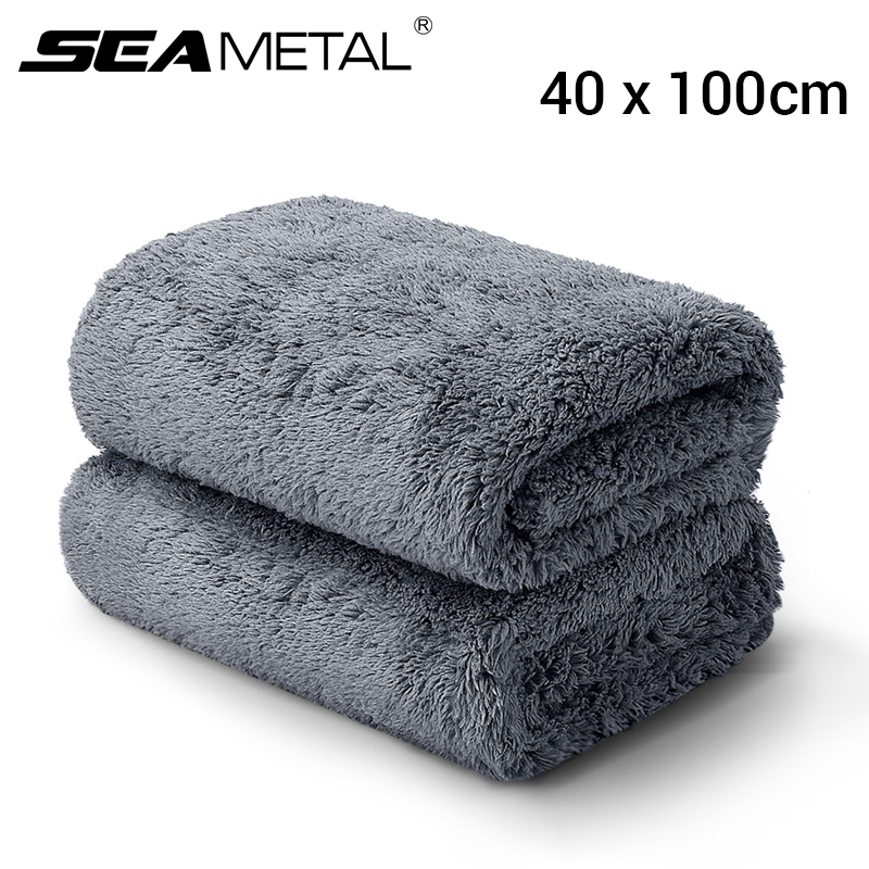 Microfiber Towel Detailing - SEAMETAL 40X100CM Car Wash Towel Coral