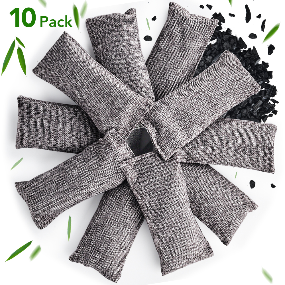 Odor Eliminator Car - 10pcs Natural Bamboo Charcoal Bags Air