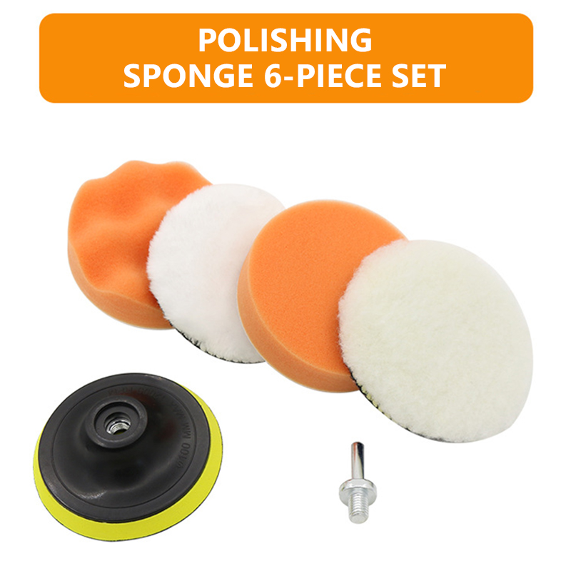 6pcs/set Car Polishing Sponge  - Polish Pad Set Buffer avaliação e preço