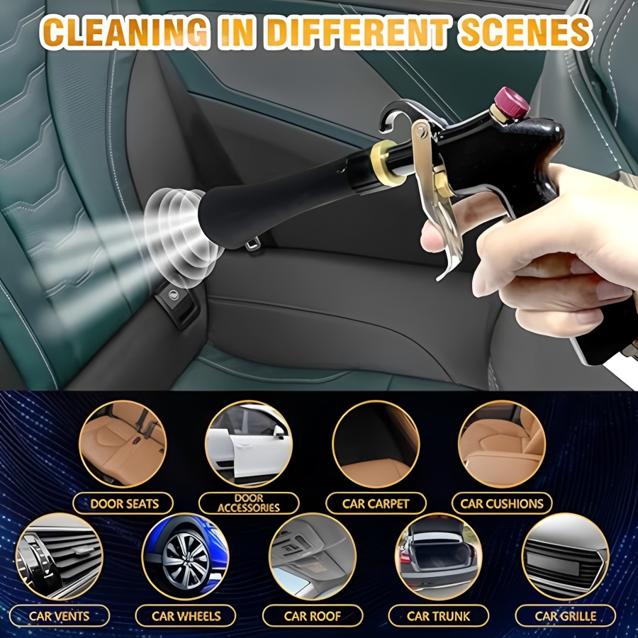 Air Blow Gun Car Interior Clea - Dirt Brush Interior avaliação e preço