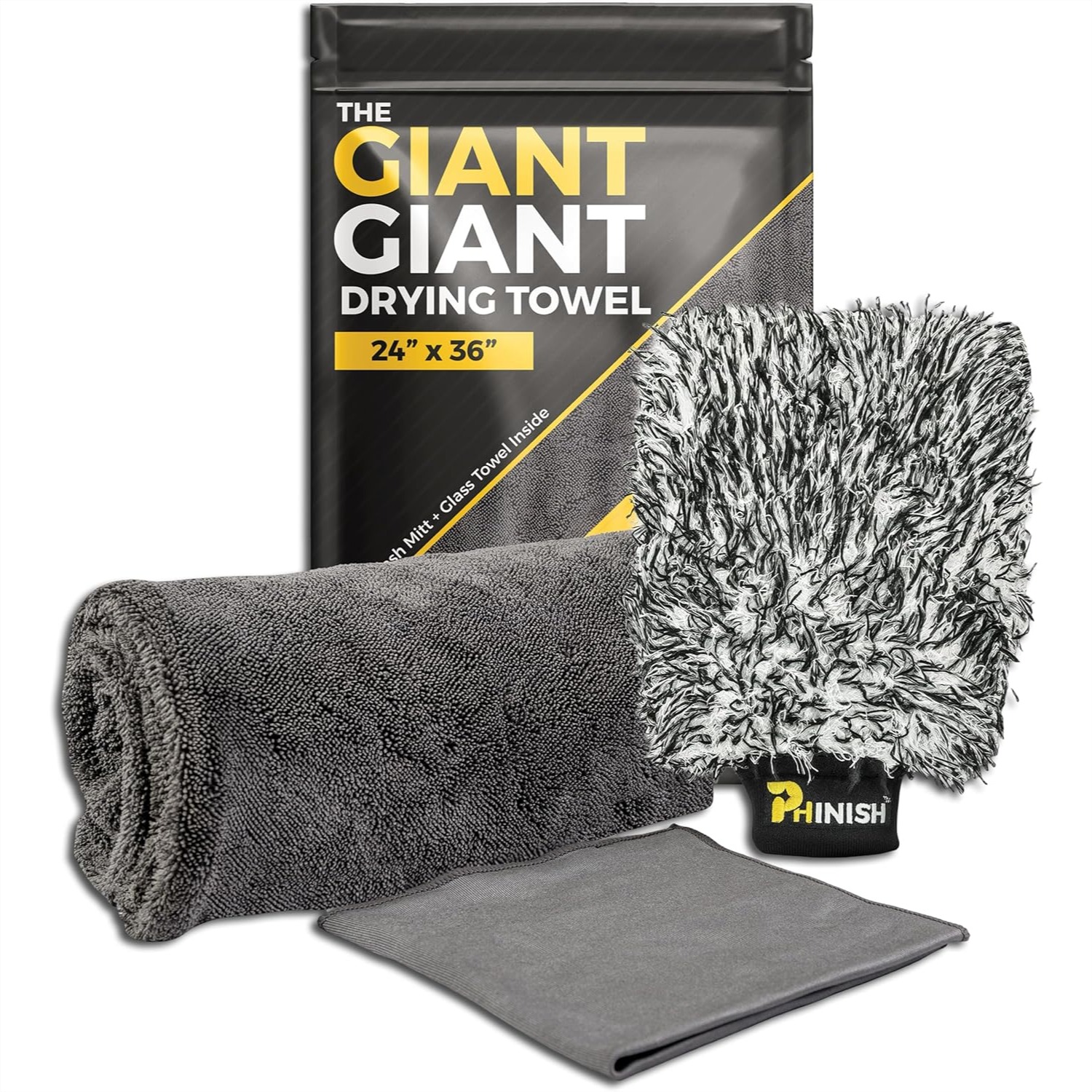 24x36 Car Drying Towel 1200 GS - Microfiber Towel Detailing avaliação e preço