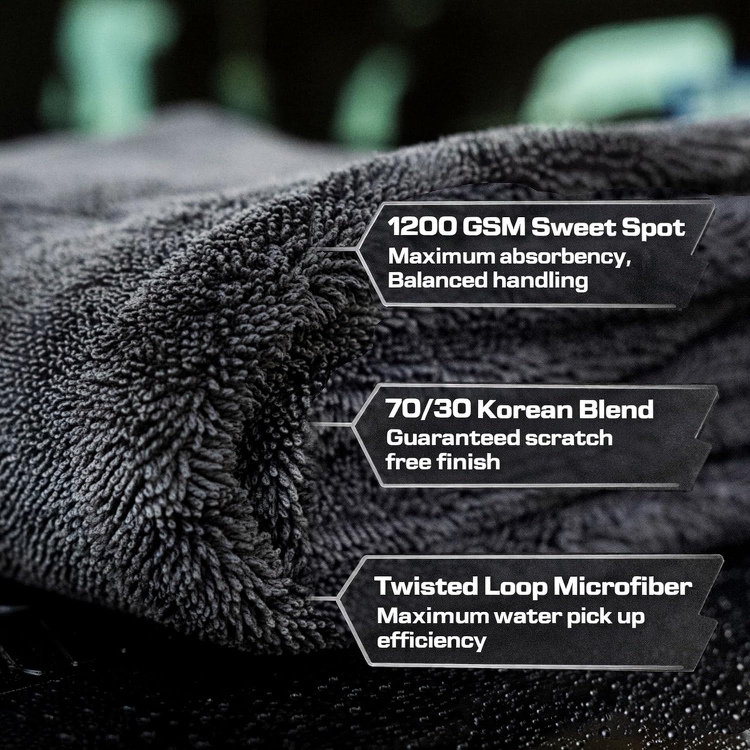 24x36 Car Drying Towel 1200 GS - Microfiber Towel Detailing avaliação e preço