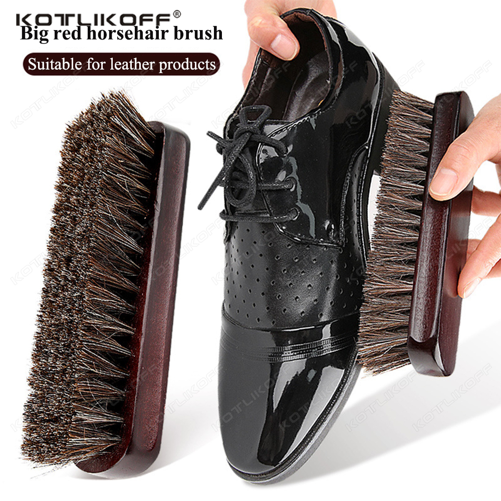Premium Horsehair Shoe Brush F - Dirt Brush Interior avaliação e preço