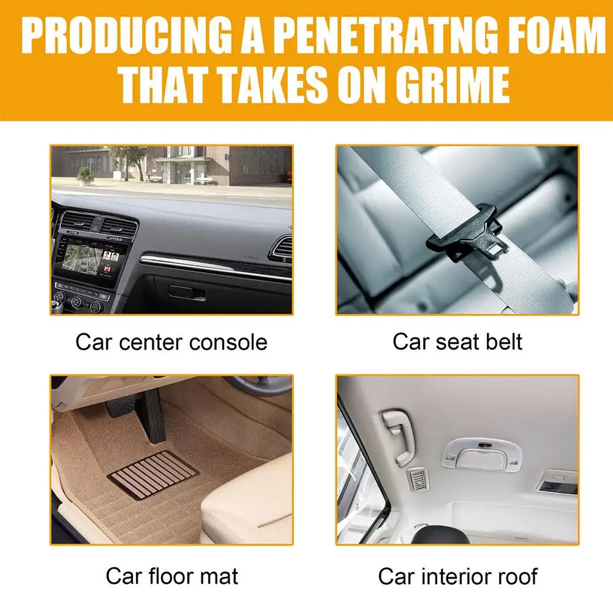Car Foam Cleaner Neutral PH fo - Seat Cleaner Fabric avaliação e preço