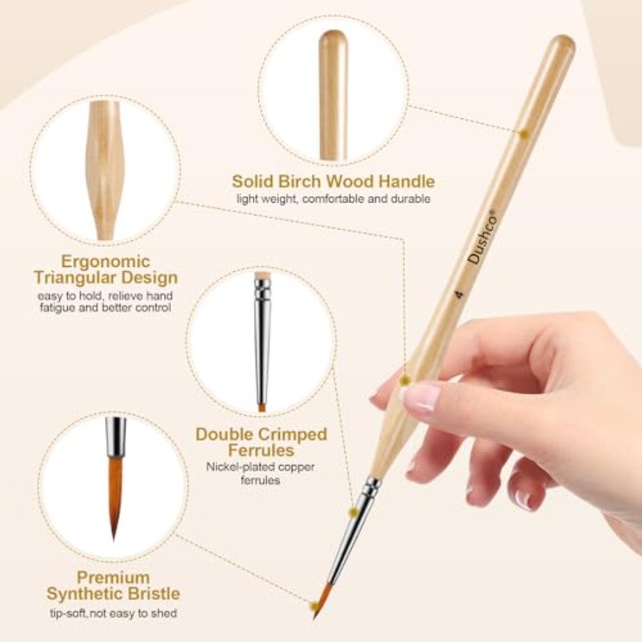10 pcs Miniature Detail Paint  - Detailing Brush Set avaliação e preço