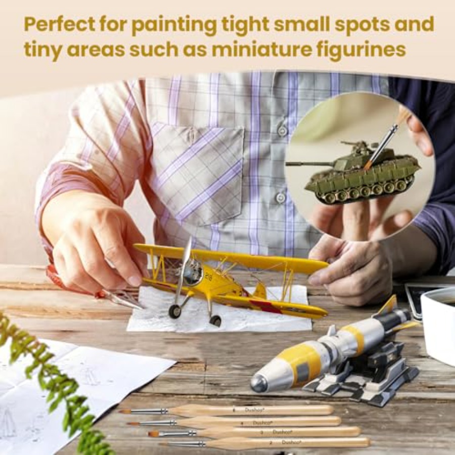 10 pcs Miniature Detail Paint  - Detailing Brush Set avaliação e preço