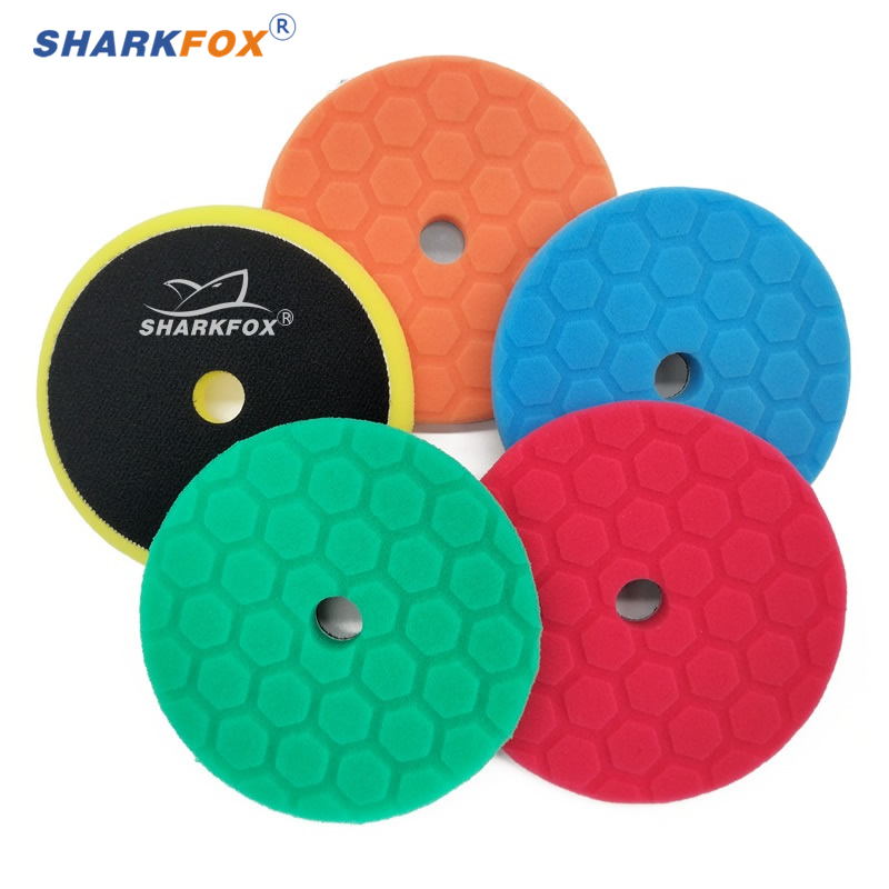 Sharkfox 5 pieces/set 5 Inch(1 - Polish Pad Set Buffer avaliação e preço