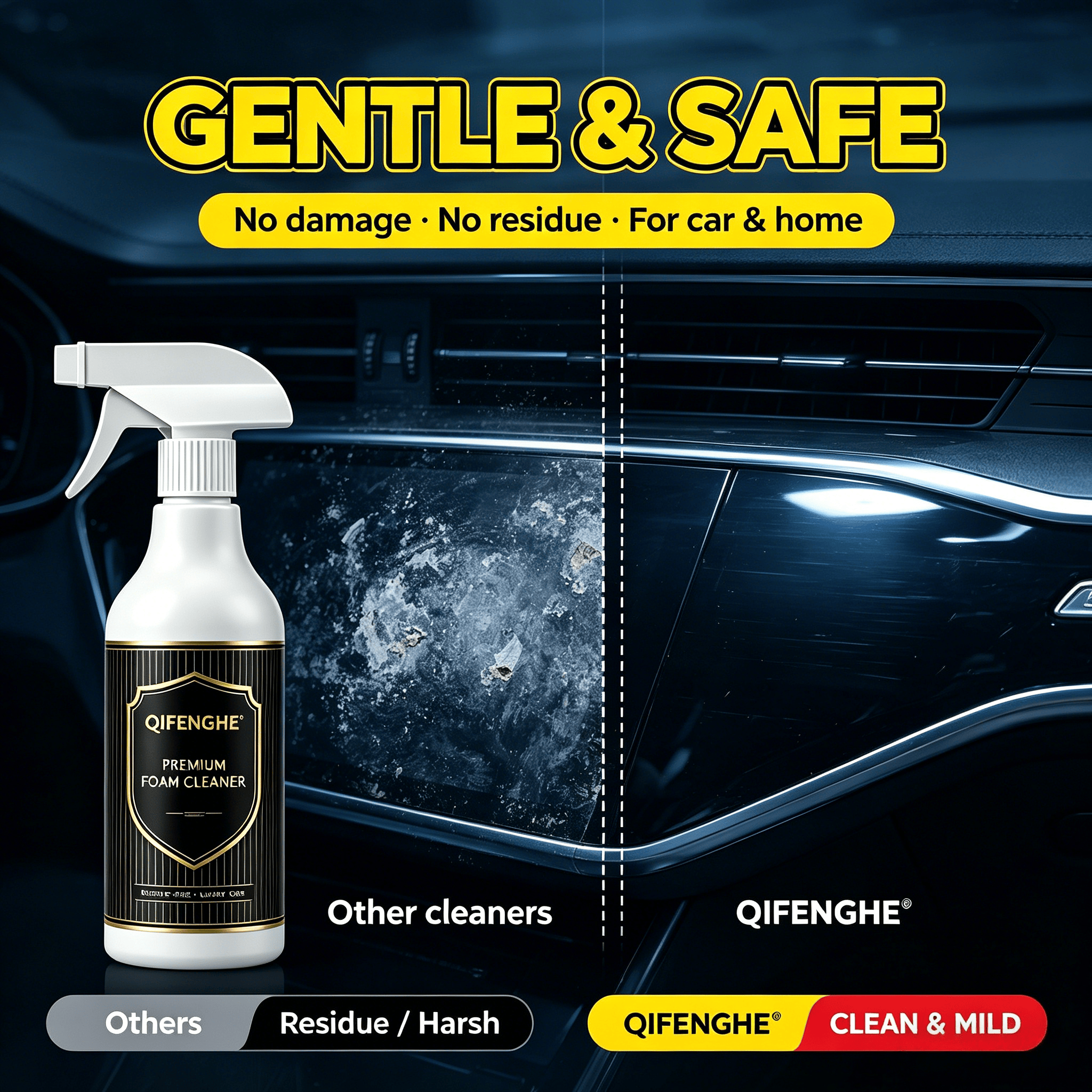 2-in-1 Foam Cleaner – Waterles - Seat Cleaner Fabric avaliação e preço