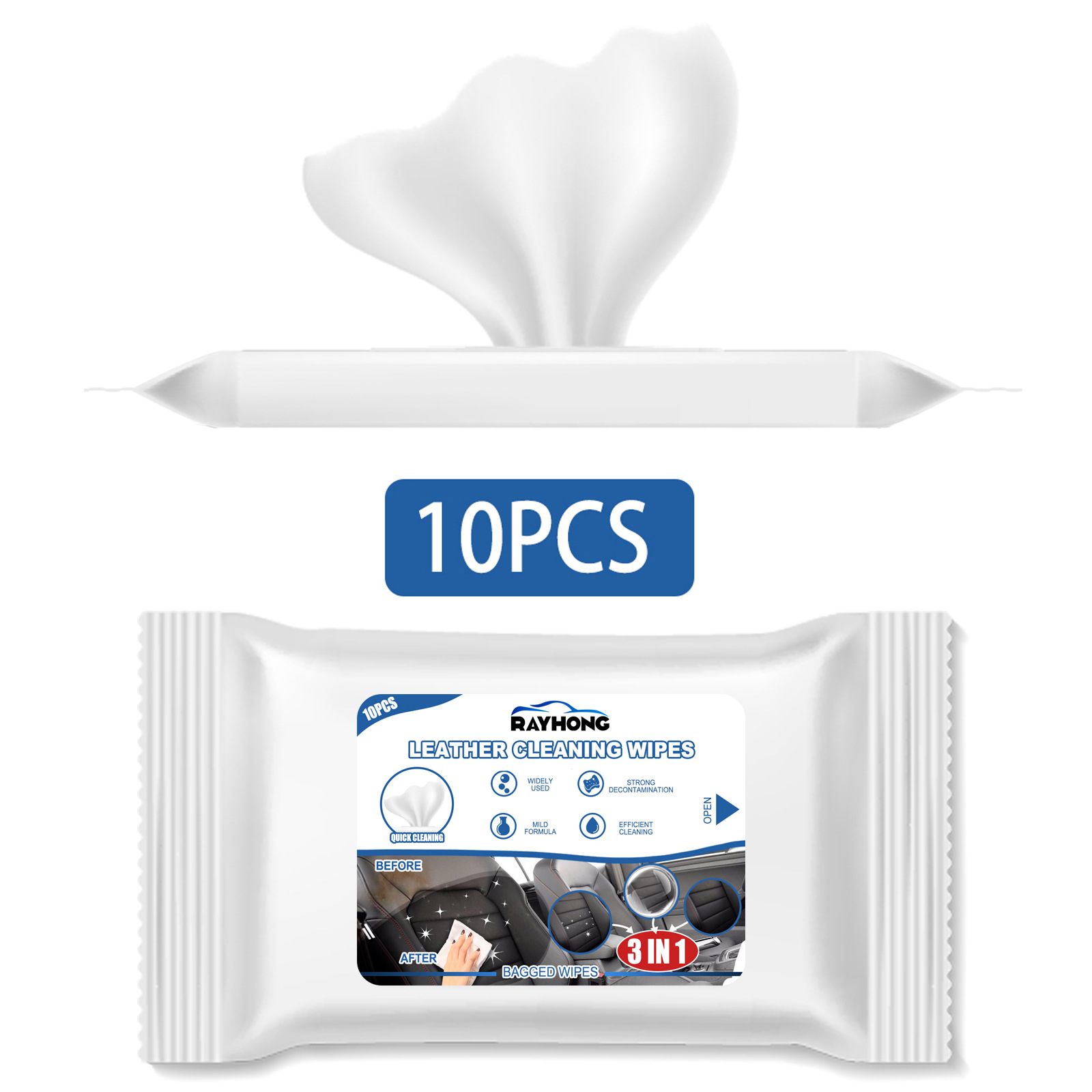 Car Leather Cleaning Wipes, Se - Dirt Brush Interior avaliação e preço