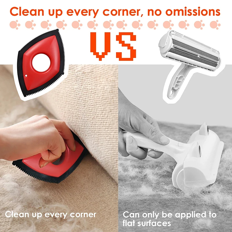 4 Modes Pet Hair Remover Comb  - Seat Cleaner Fabric avaliação e preço