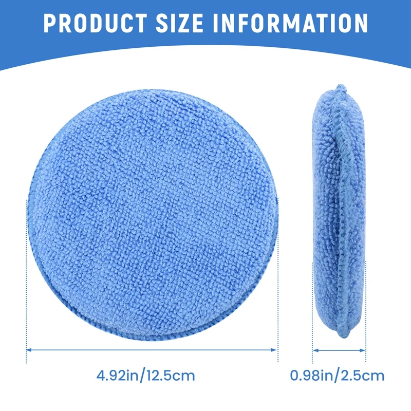 5Inch Microfiber Wax Applicato - Wax Applicator Pad avaliação e preço