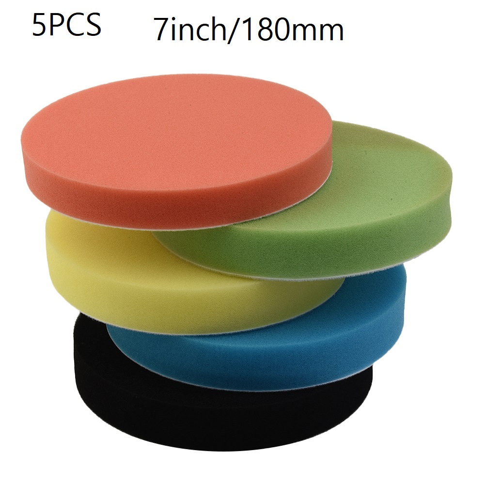 5 Pcs Sponge Polishing Pad 7In - Polish Pad Set Buffer avaliação e preço