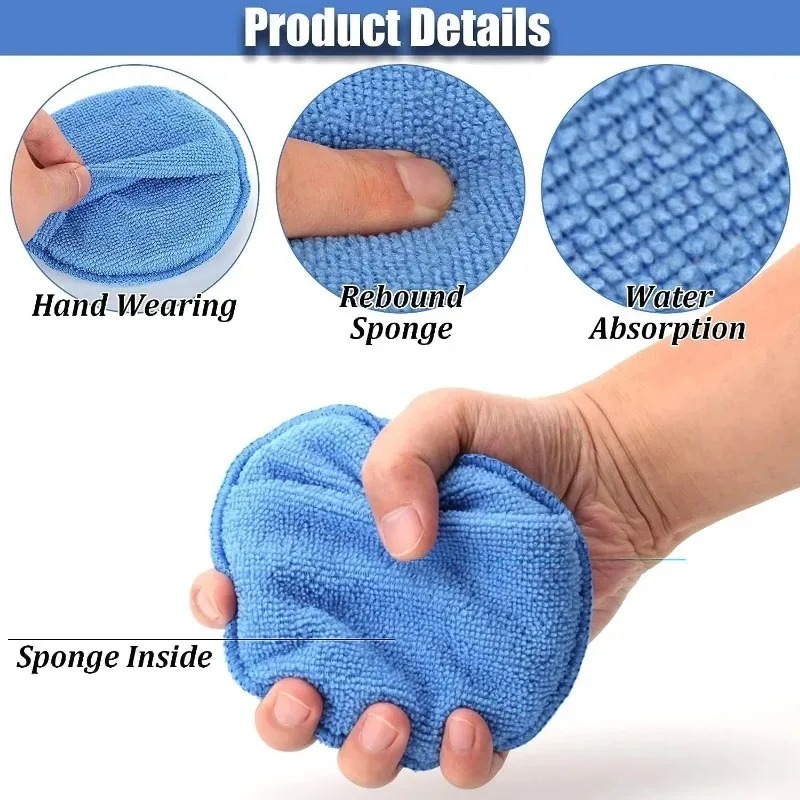 10Pcs Car Detailing Applicator - Wax Applicator Pad avaliação e preço