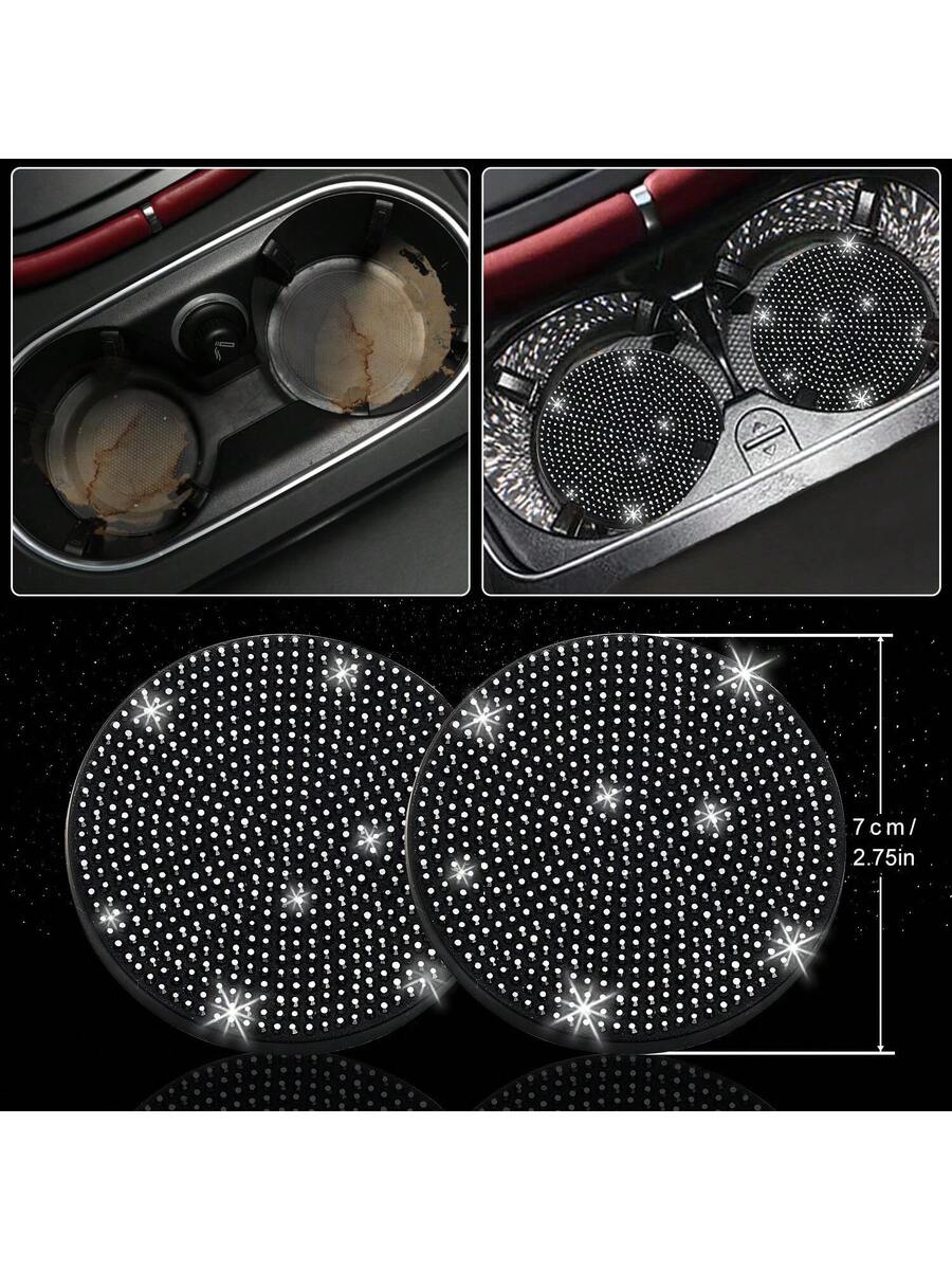 Bling Car Floor Mats Set With  - Dirt Brush Interior avaliação e preço