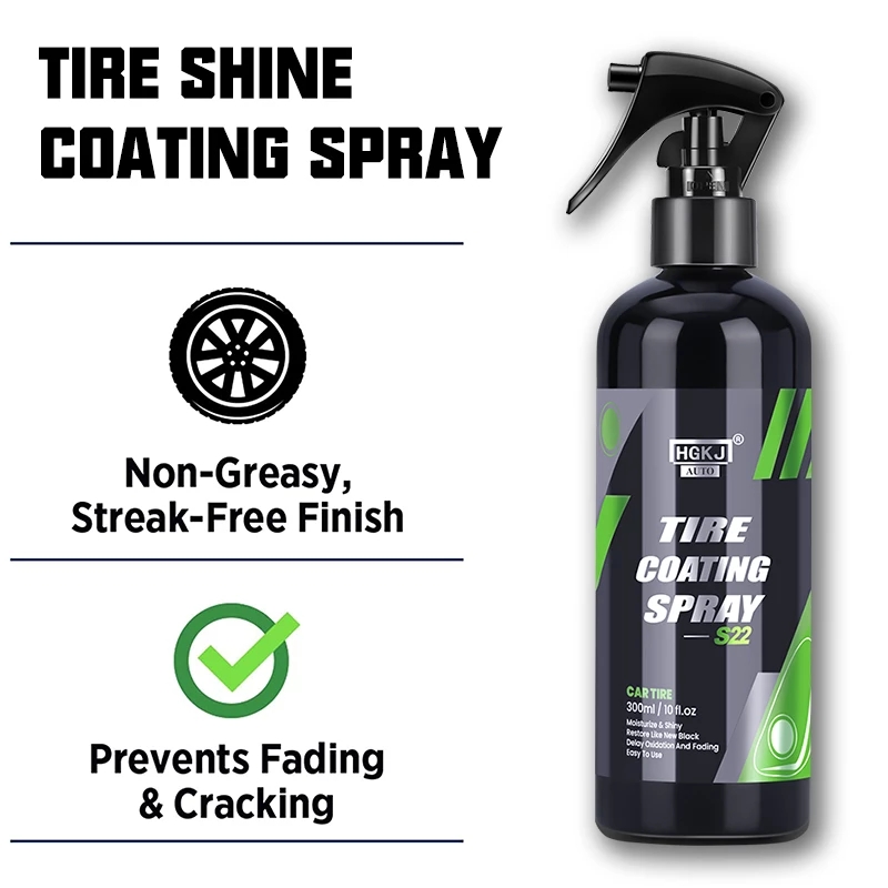 2026 Hot Tyre Gloss Tire Coati - Tire Shine Spray Sealant avaliação e preço