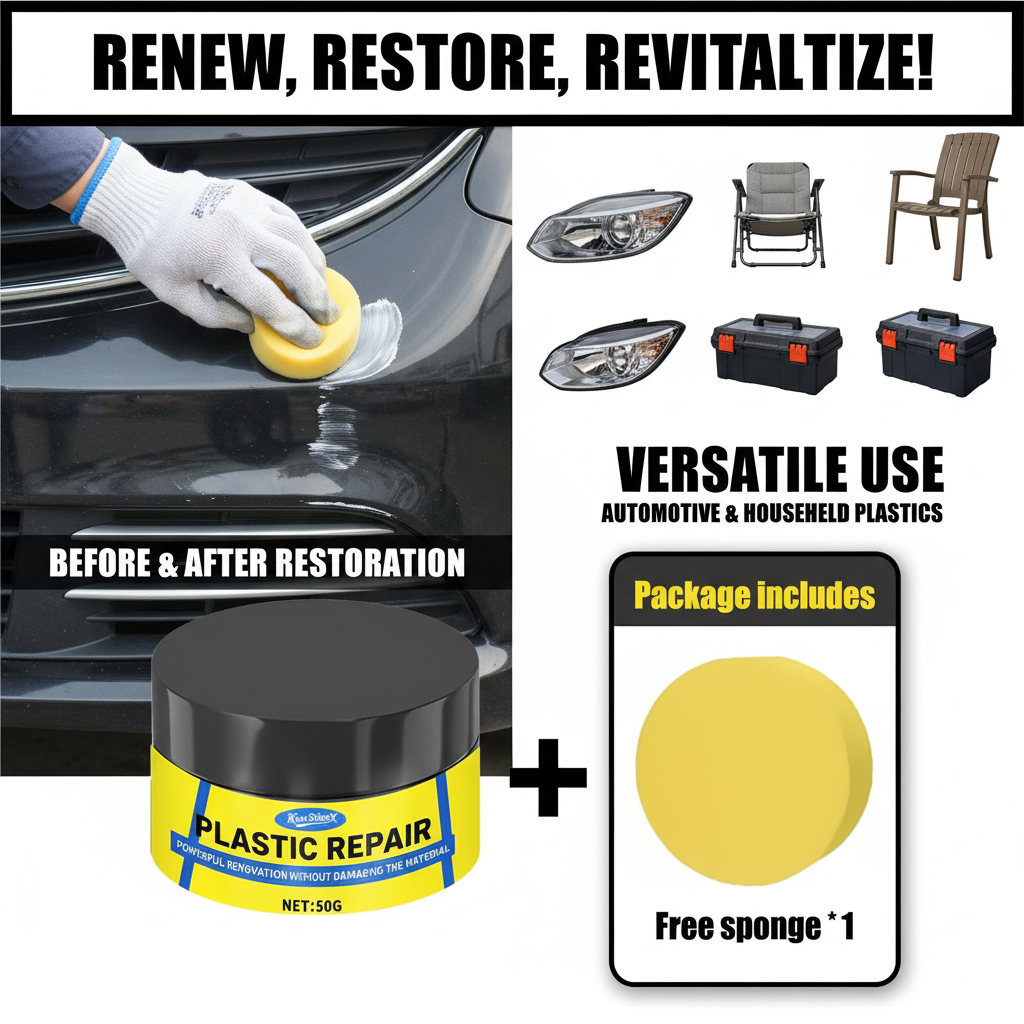 Car Plastic Restorer Paste UV  - Trim Restorer Plastic avaliação e preço