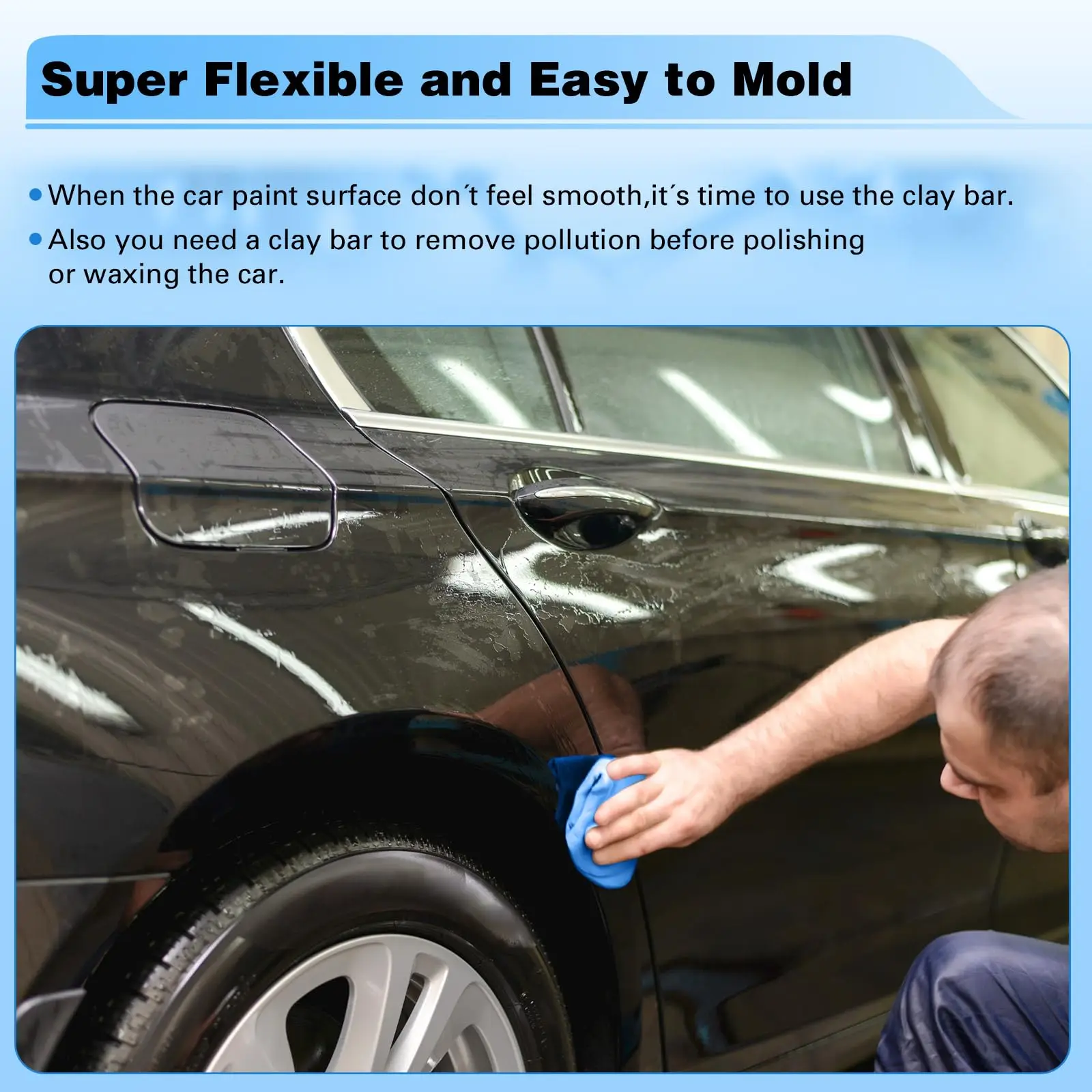 1-10Pcs Car Cleaning Clay Bar  - Clay Bar Lubricant avaliação e preço