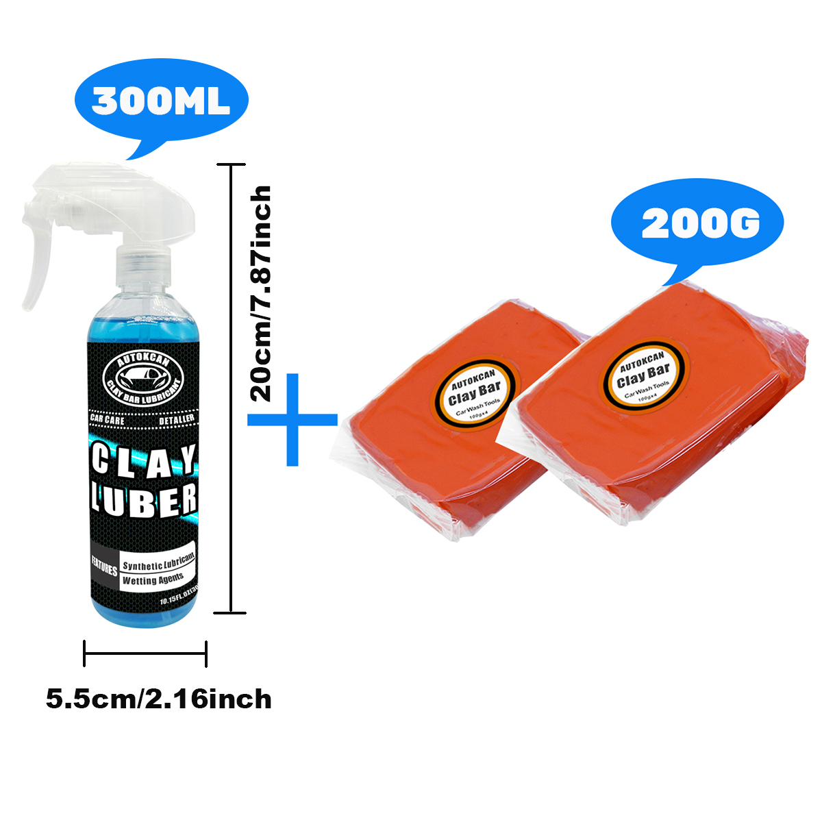 200G Car Clay Bar And 300ml Ma - Clay Bar Lubricant avaliação e preço