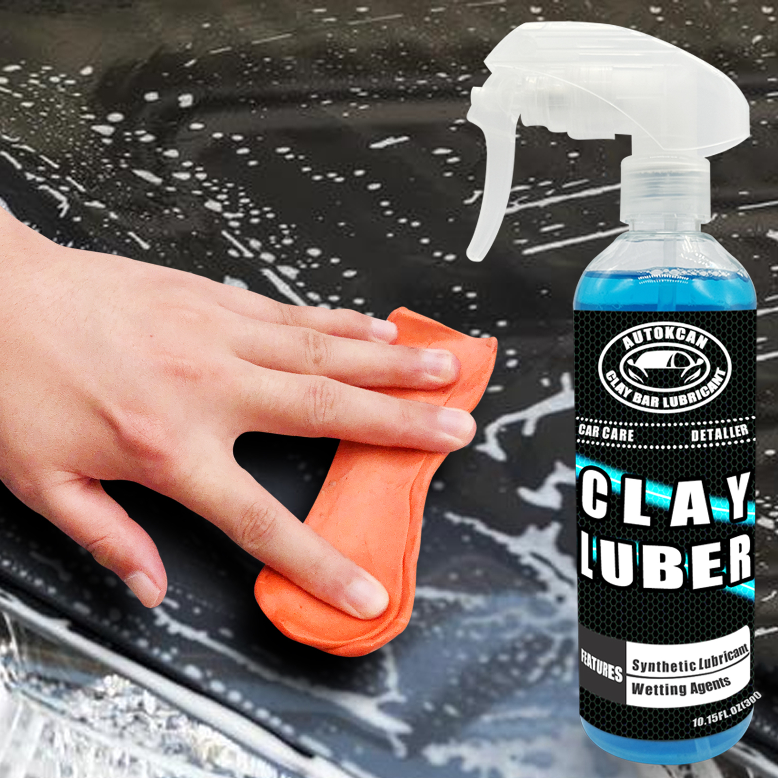 200G Car Clay Bar And 300ml Ma - Clay Bar Lubricant avaliação e preço