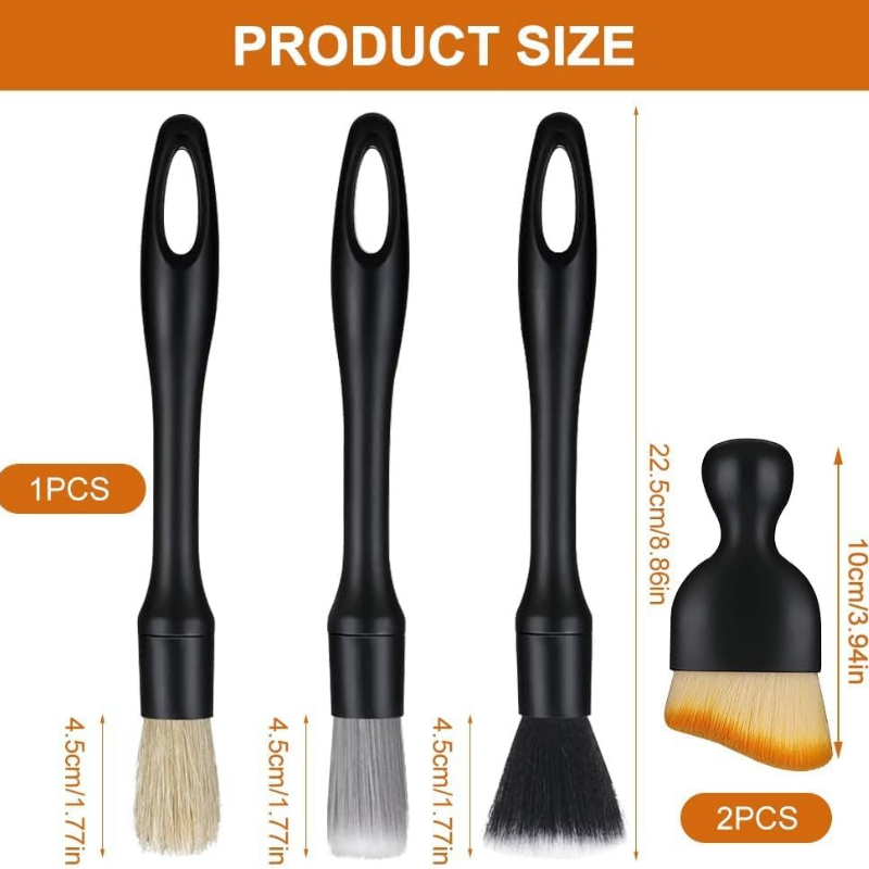 5pcs Automotive Detail Brush K - Interior Detailing Kit avaliação e preço