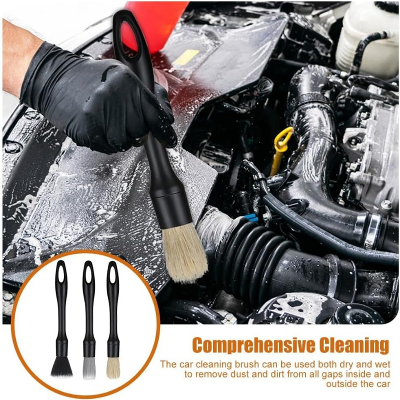 5pcs Automotive Detail Brush K - Interior Detailing Kit avaliação e preço