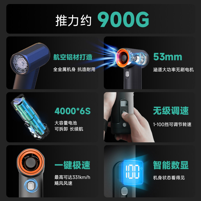 Industrial MAX Handheld Turbo  - Dryer Car Blower avaliação e preço