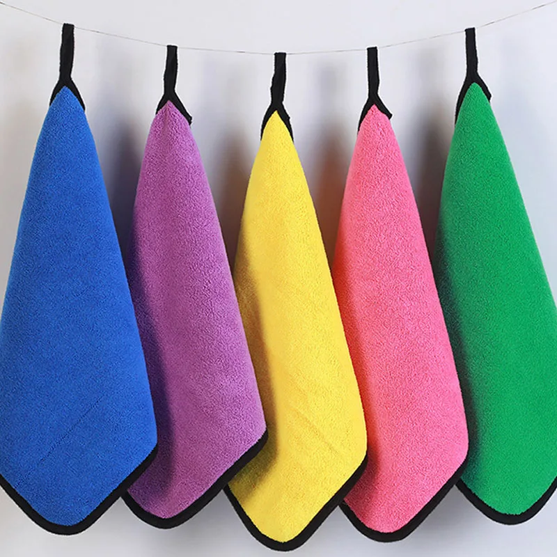 1/5pcs Thicken Car Microfiber  - Microfiber Towel Detailing avaliação e preço