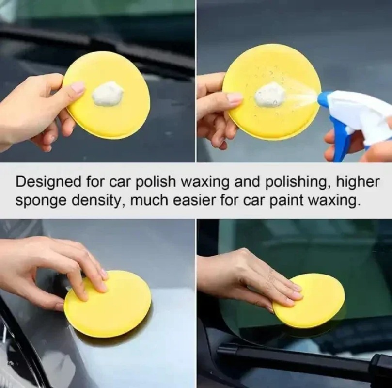 6PCS Car Care Foam Wax Applica - Wax Applicator Pad avaliação e preço