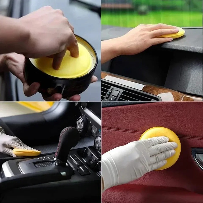 6PCS Car Care Foam Wax Applica - Wax Applicator Pad avaliação e preço