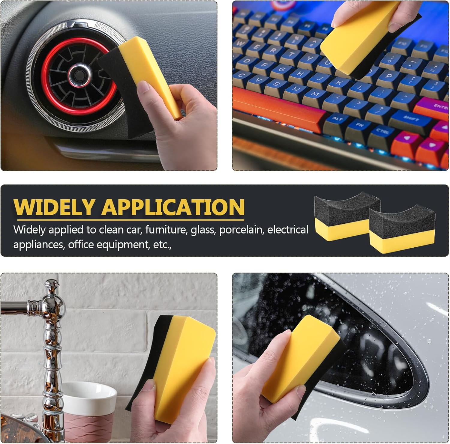 Auto Cleaning Sponge Brush Wax - Wax Applicator Pad avaliação e preço