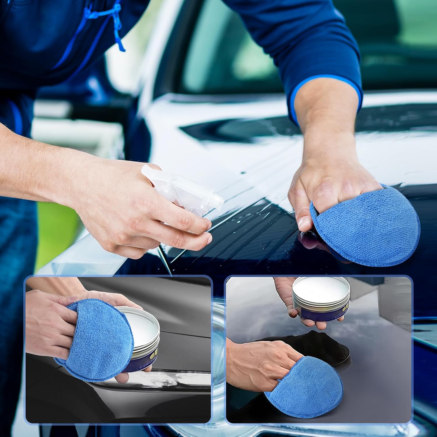Auto Cleaning Sponge Brush Wax - Wax Applicator Pad avaliação e preço