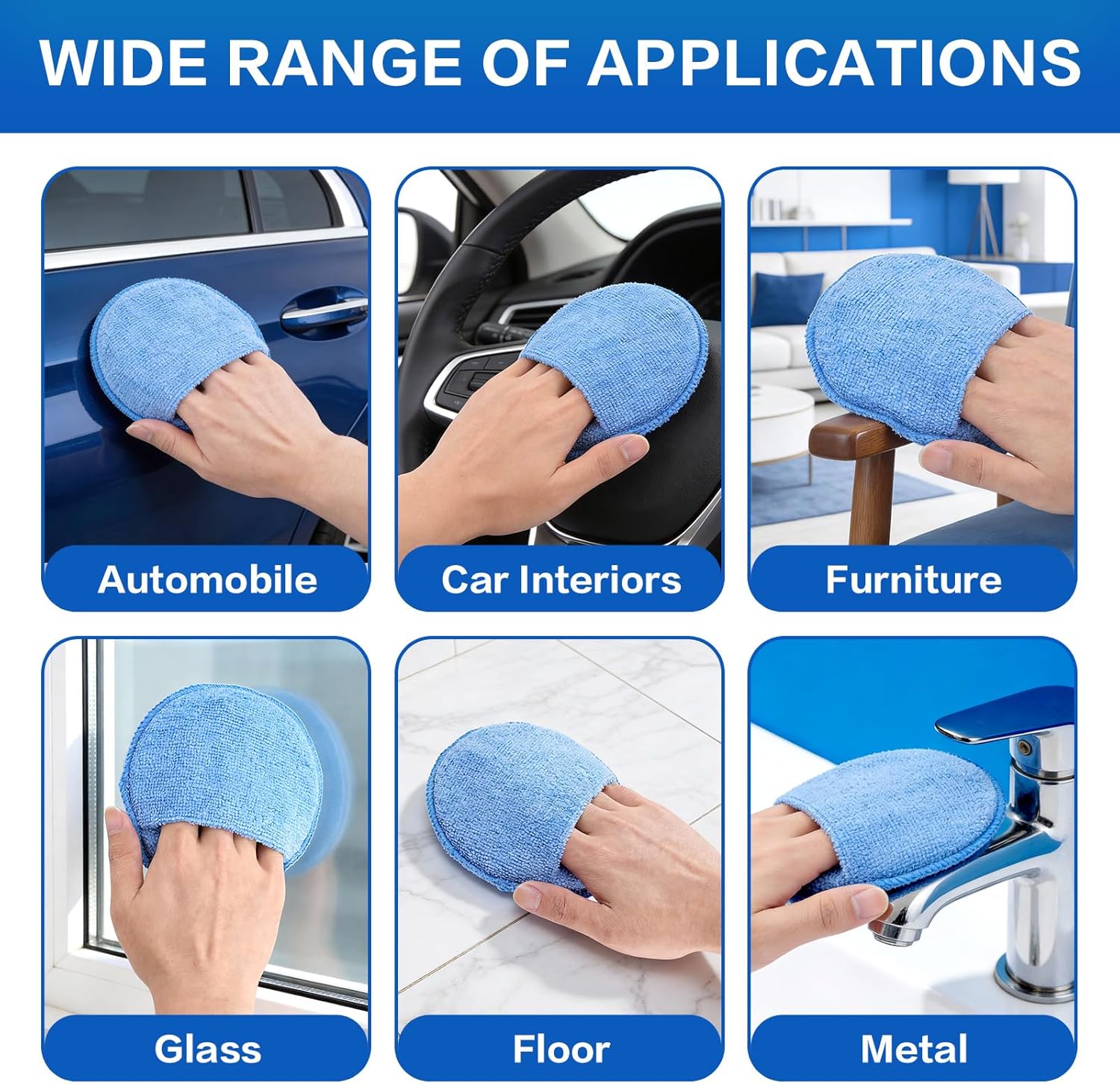 Auto Cleaning Sponge Brush Wax - Wax Applicator Pad avaliação e preço