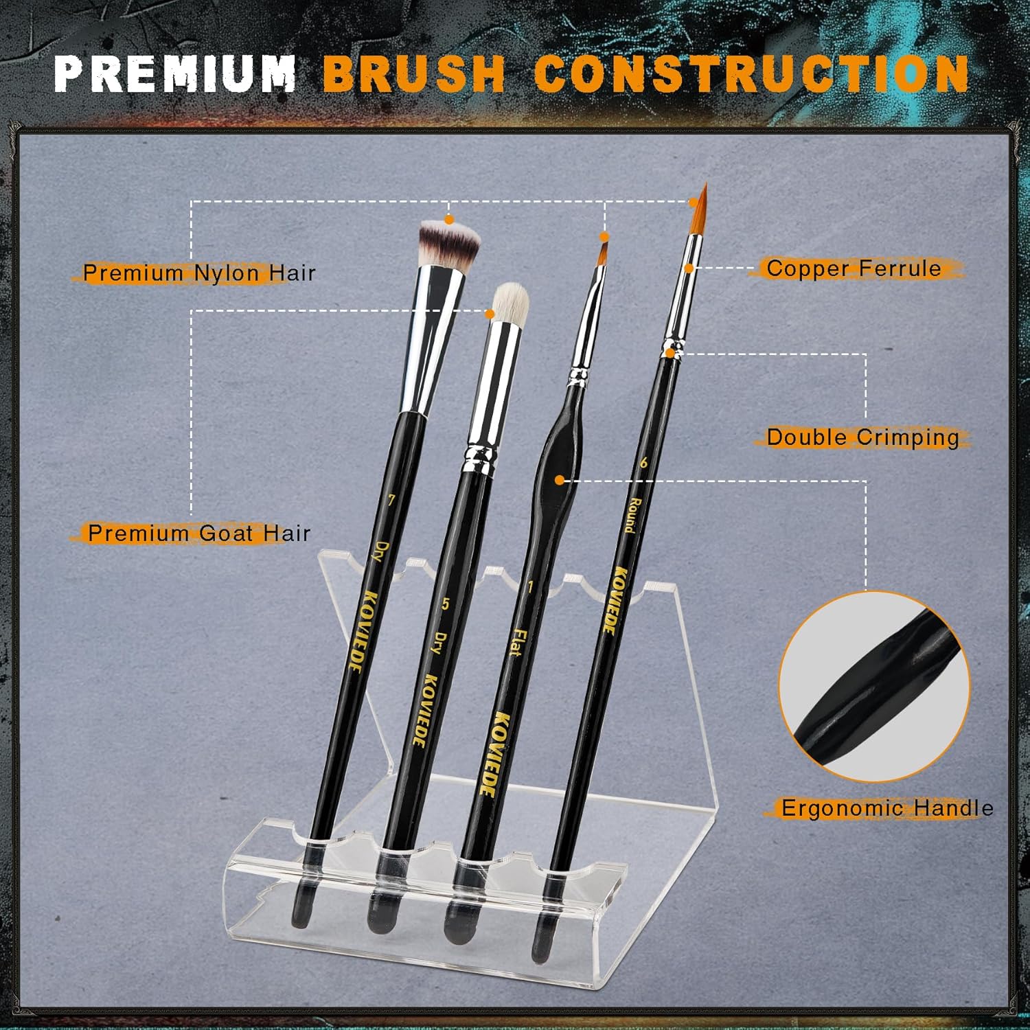 20Pcs Miniature Paint Brushes  - Detailing Brush Set avaliação e preço