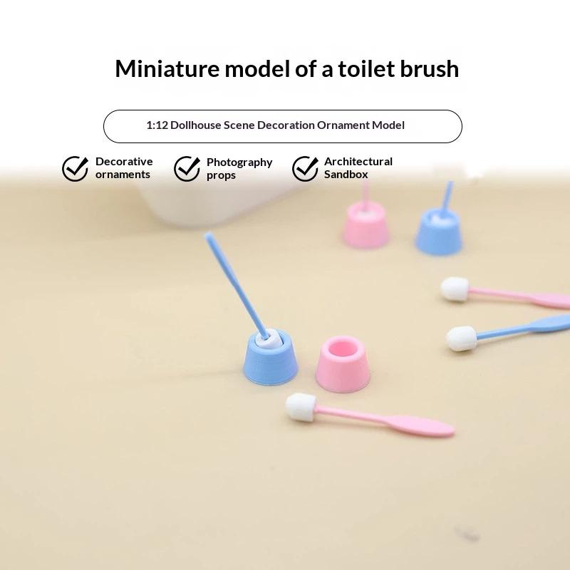 1 Set Mini Simulation Toilet B - Detailing Brush Set avaliação e preço