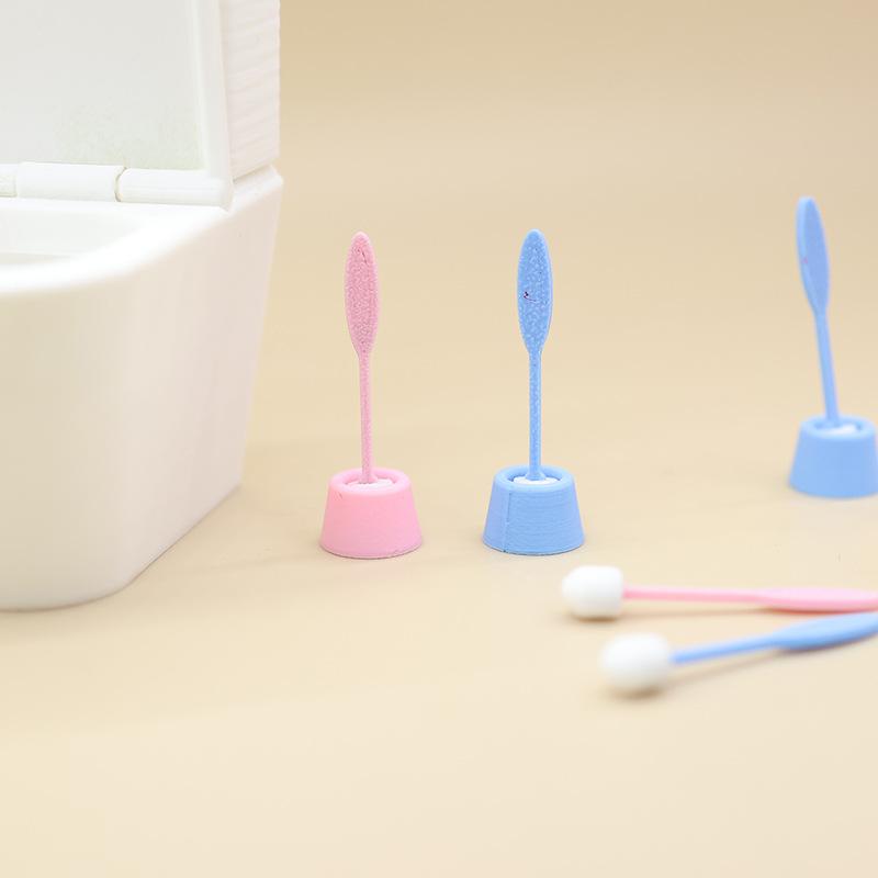 1 Set Mini Simulation Toilet B - Detailing Brush Set avaliação e preço