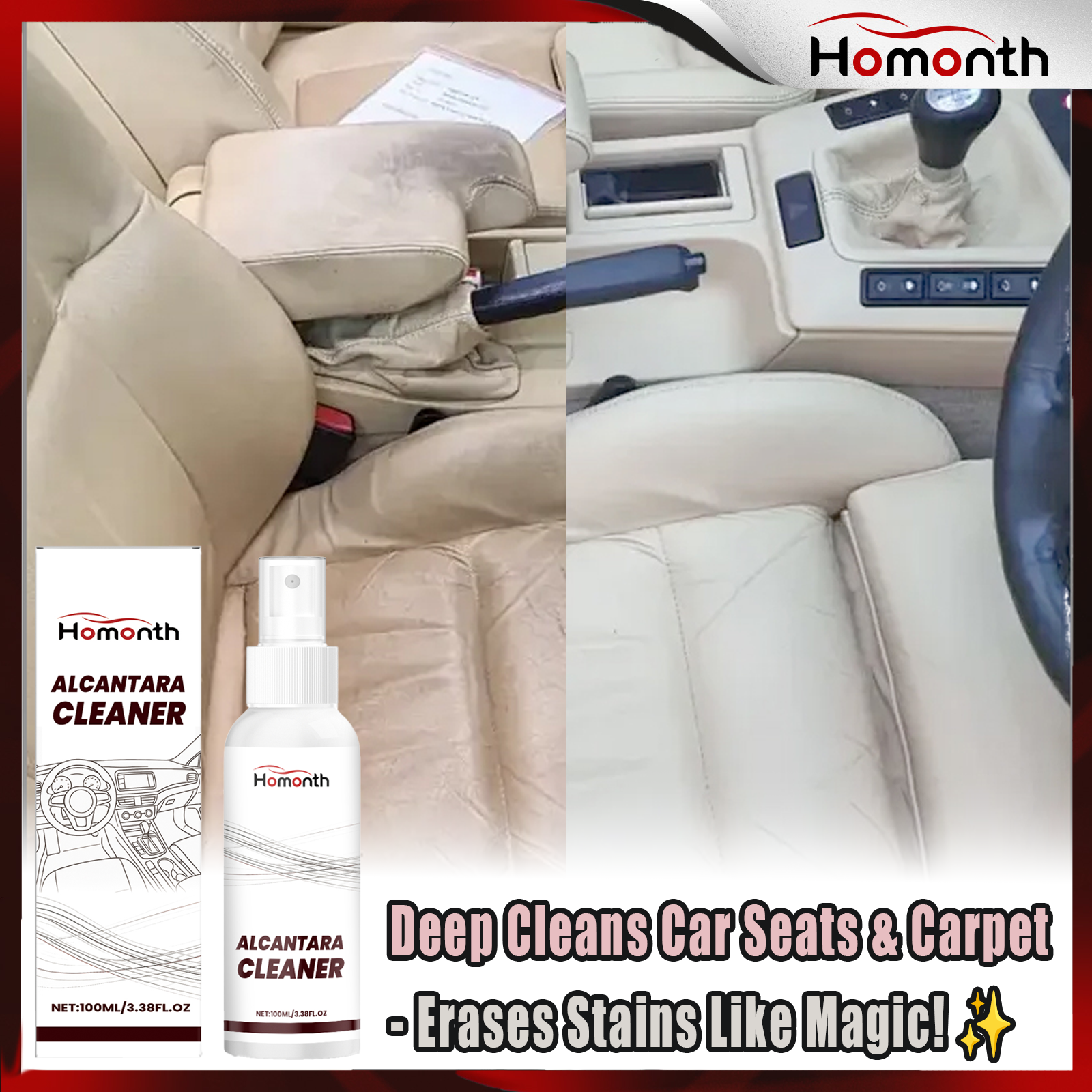 Car Interior Cleaning Spray Ca - Seat Cleaner Fabric avaliação e preço