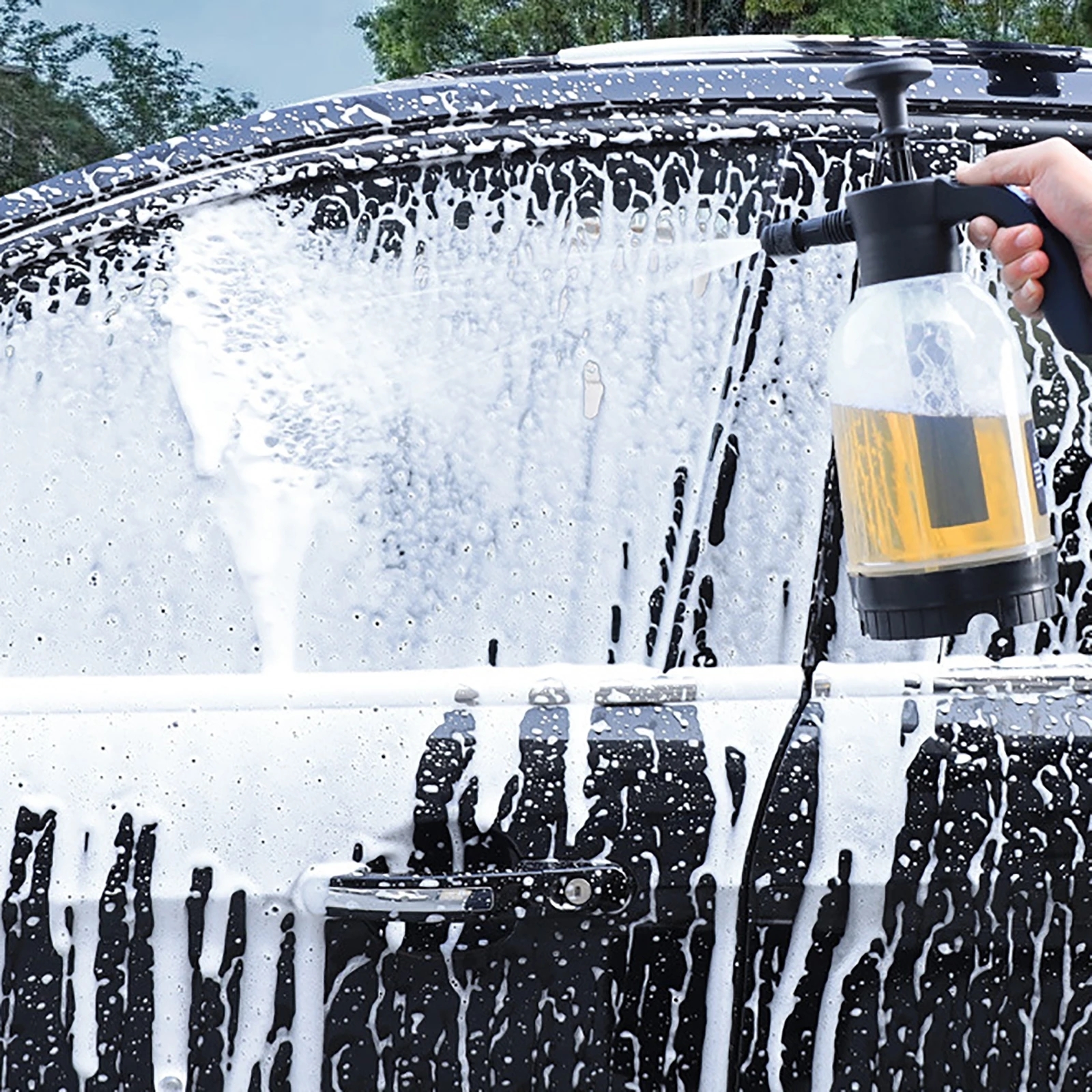 2L Hand Pump Foam Sprayer Hand - Foam Cannon Car Wash avaliação e preço
