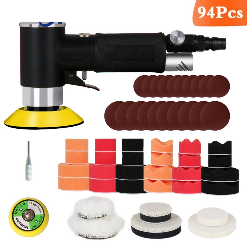 Air Sander Mini Pneumatic Grin - Polish Pad Set Buffer avaliação e preço