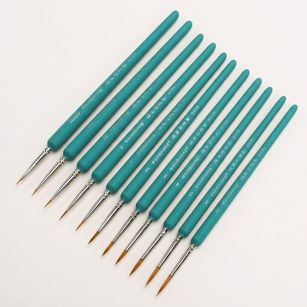 11 PCS Miniature Paint Brushes - Detailing Brush Set avaliação e preço