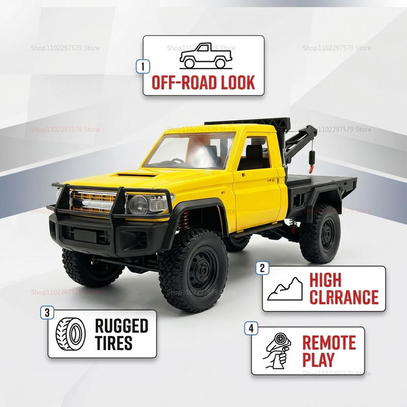 MN82T 1:12 2.4G RC Crawler Hoi - Dirt Brush Interior avaliação e preço