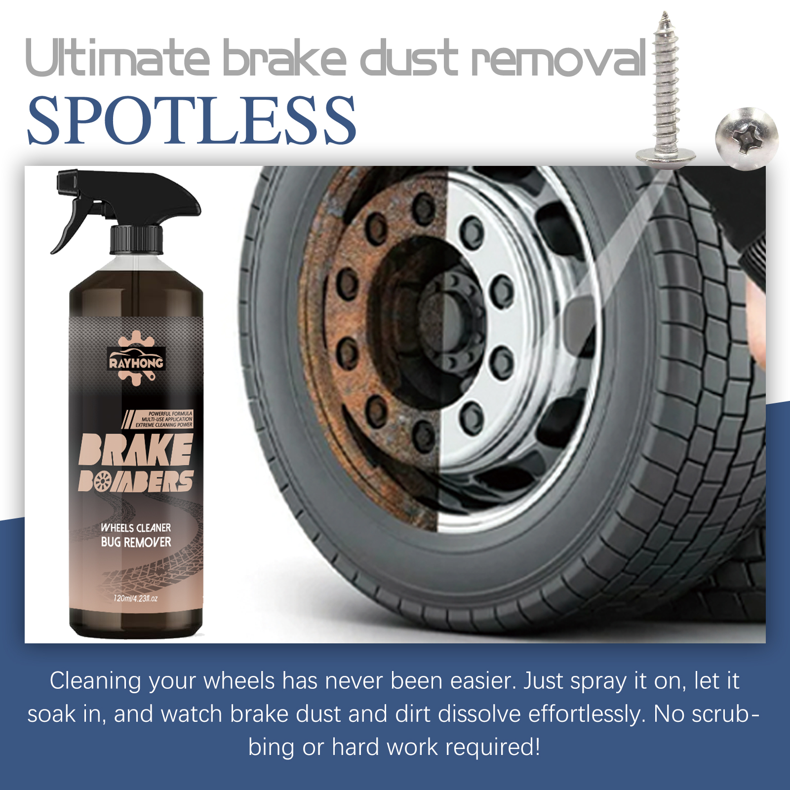 Car Wheel&Tire Cleaner - Brake - Wheel Cleaner Alloy avaliação e preço