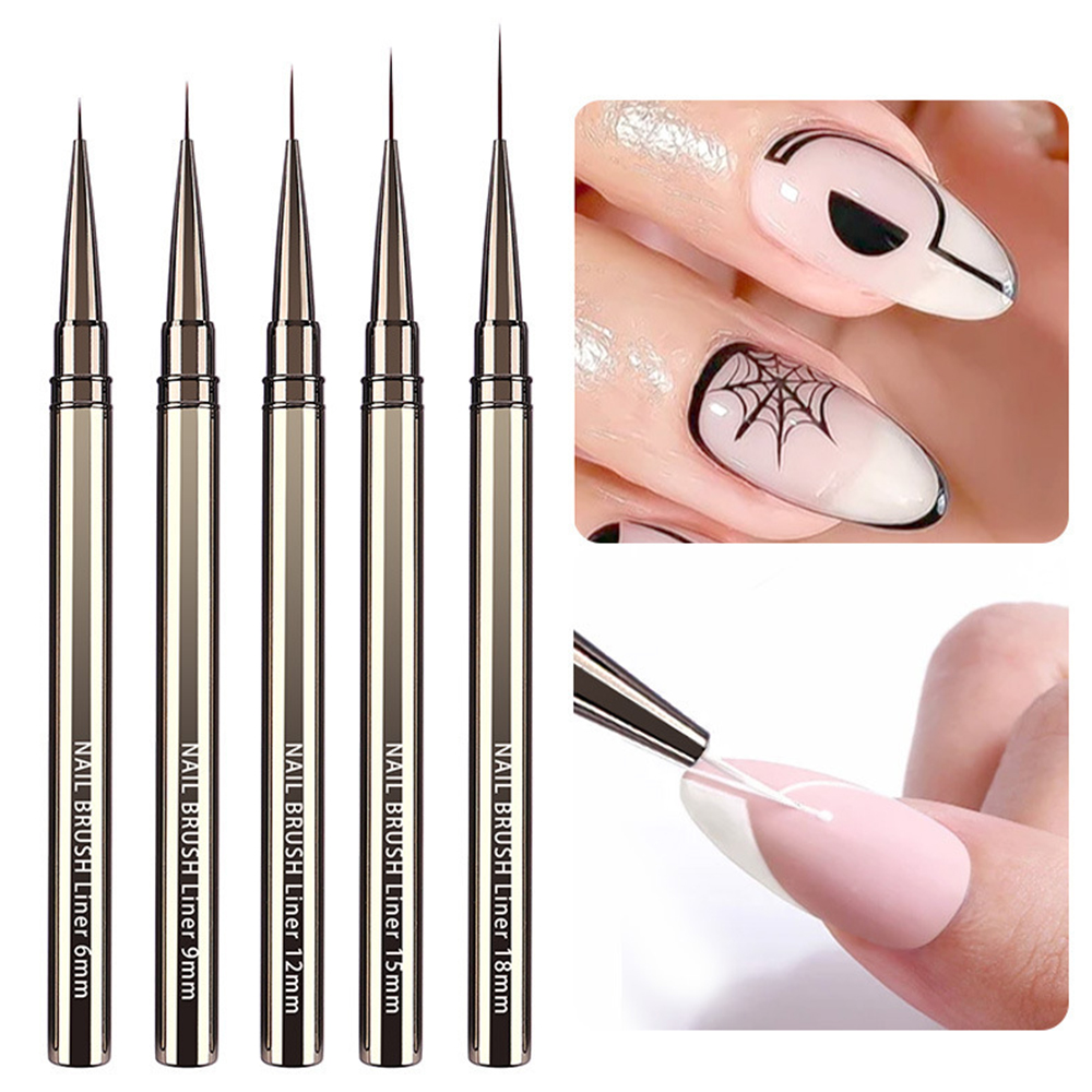 5-Piece Professional Nail Art  - Detailing Brush Set avaliação e preço