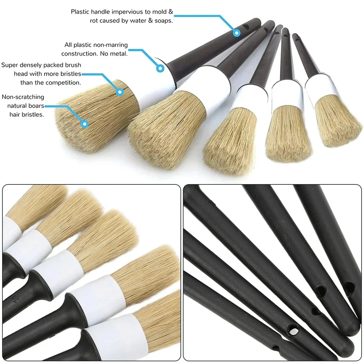 5PCS Cleaning Tools  Auto Car  - Dirt Brush Interior avaliação e preço