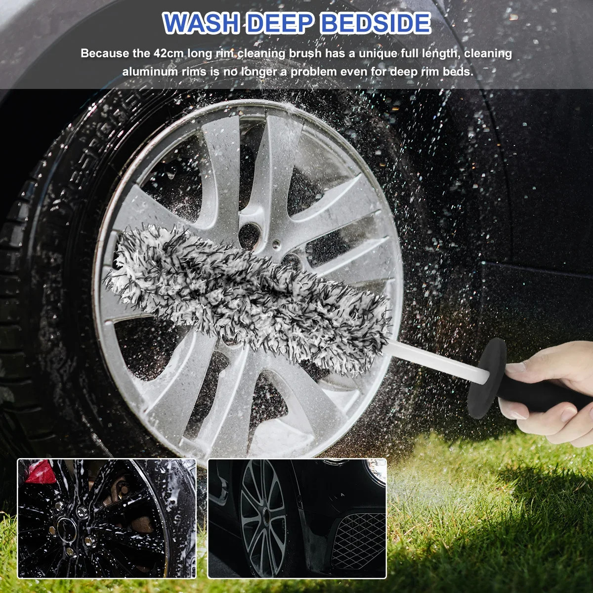 Car Alloy Wheel Cleaning Brush - Wheel Cleaner Alloy avaliação e preço