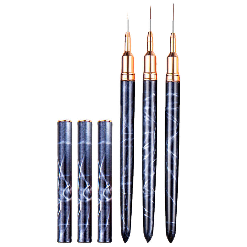 3Pcs Nail Art Brush Set Profes - Detailing Brush Set avaliação e preço
