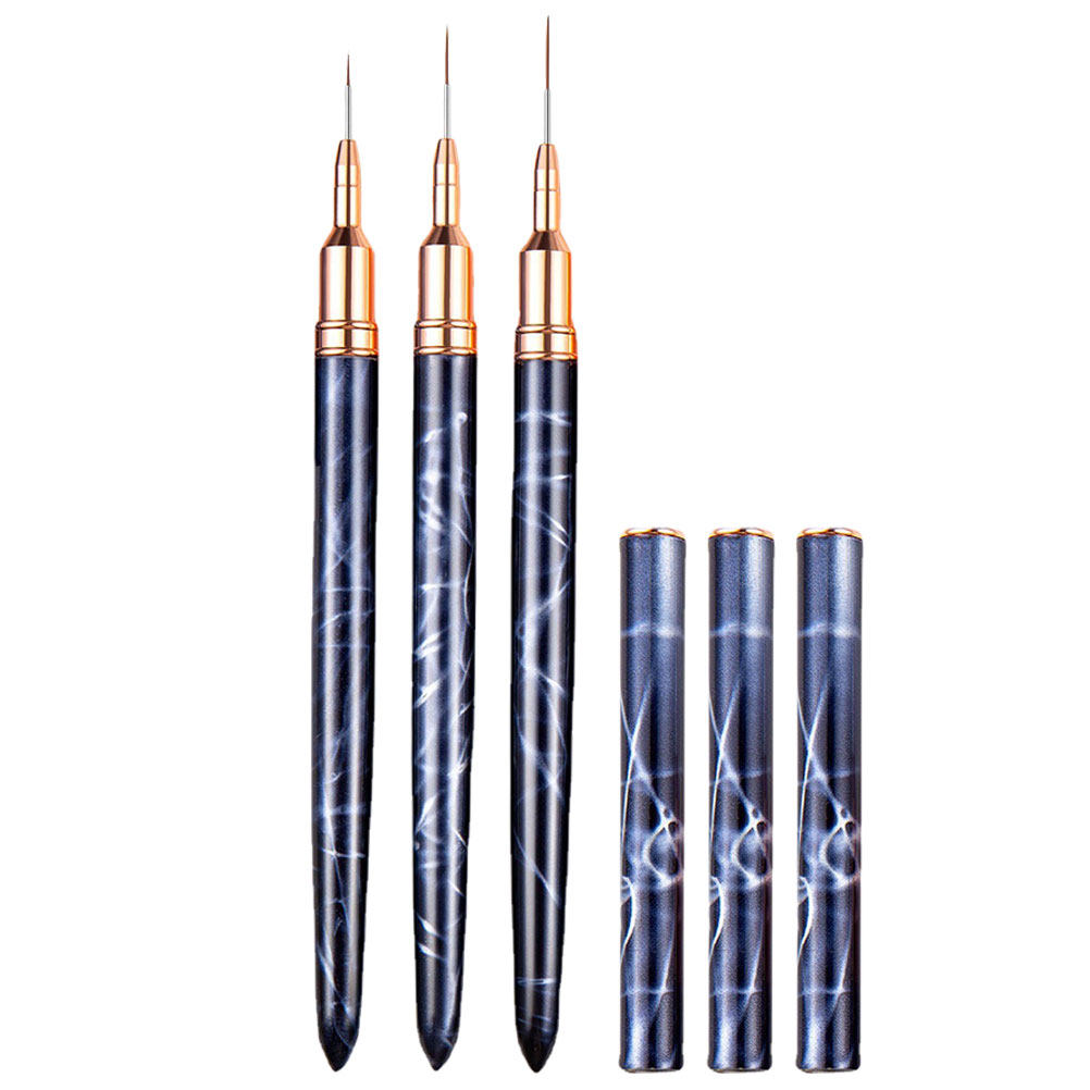 3Pcs Nail Art Brush Set Profes - Detailing Brush Set avaliação e preço