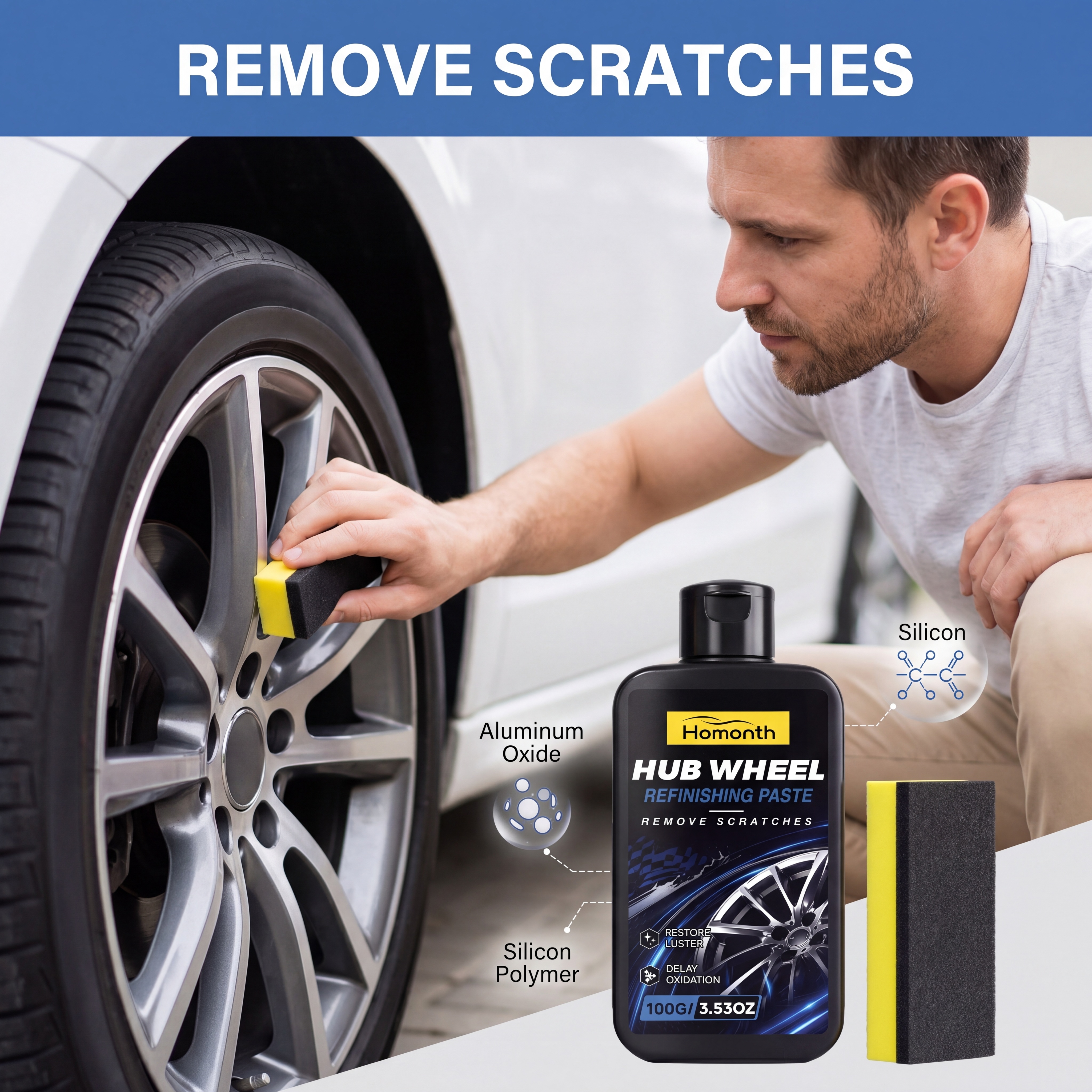 Wheel Polish Paste Scratch Rem - Wheel Cleaner Alloy avaliação e preço
