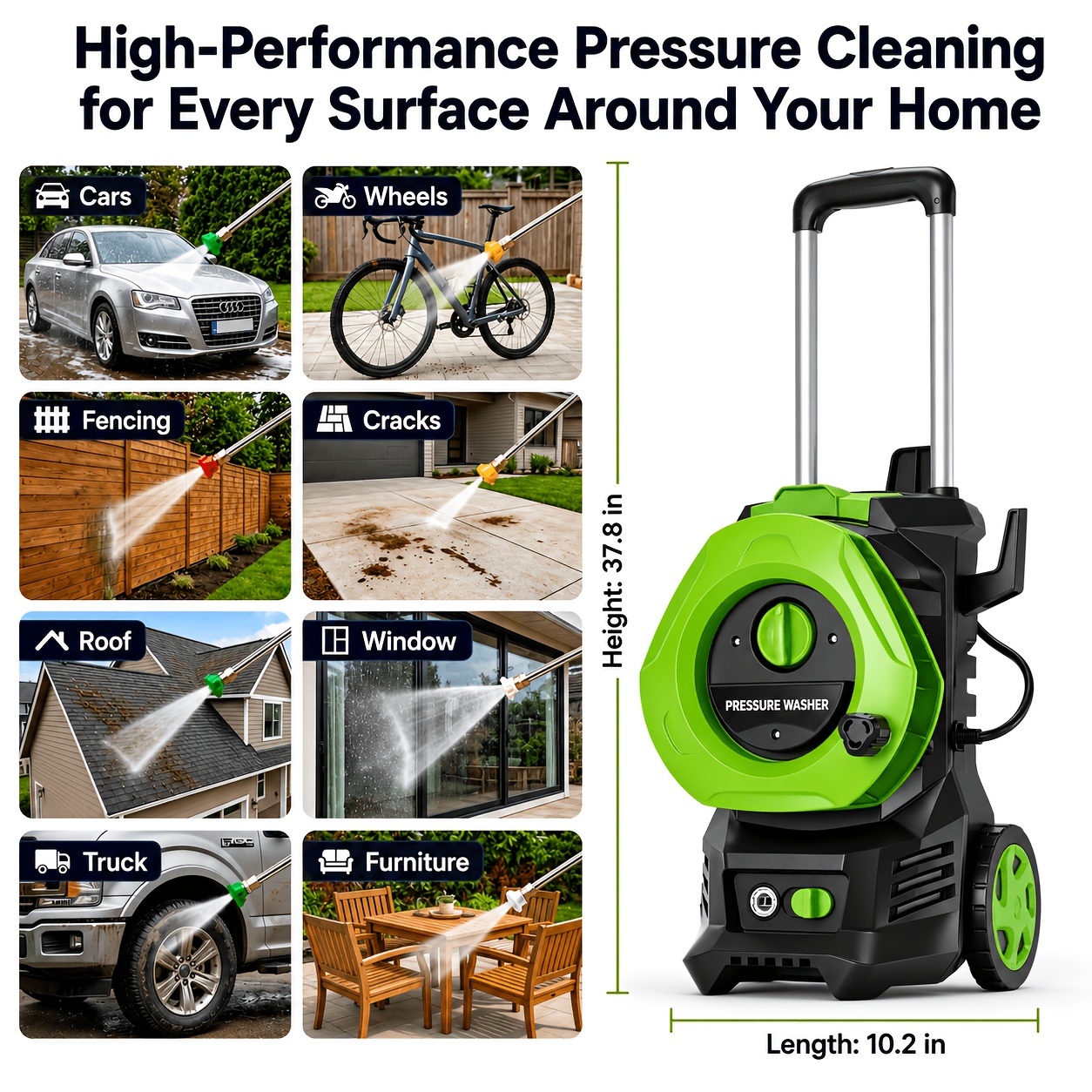 Electric Pressure Washer Power - Foam Cannon Car Wash avaliação e preço