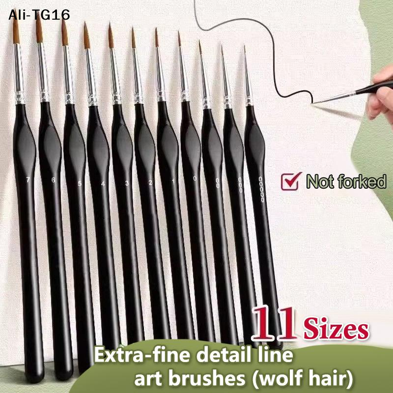 【B11】11Pc Miniature Detail Pai - Detailing Brush Set avaliação e preço