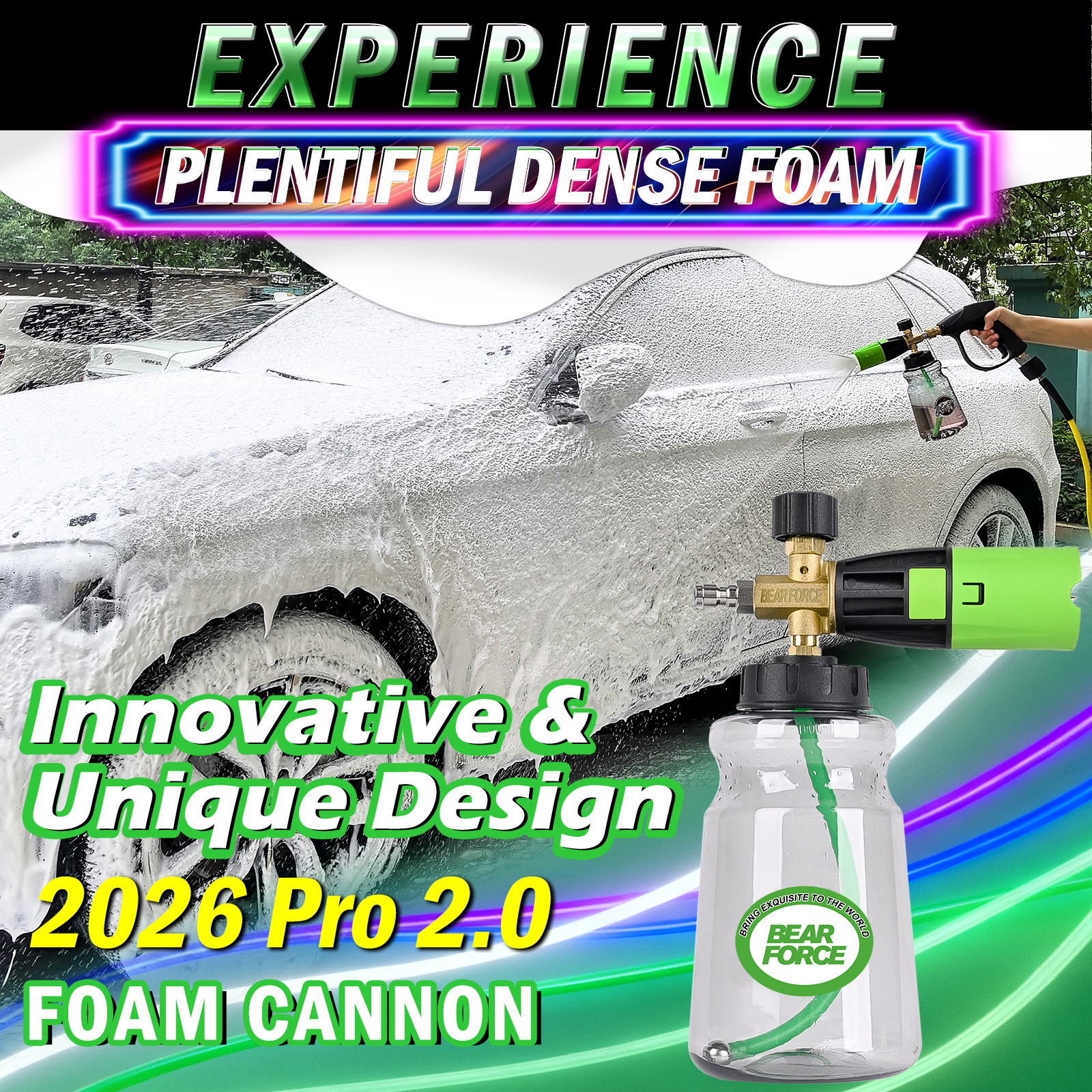 BEAR FORCE Innovative Pressure - Foam Cannon Car Wash avaliação e preço